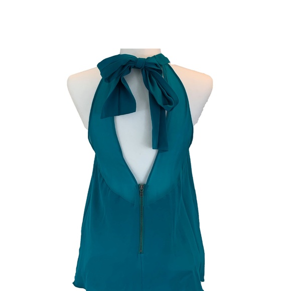 Alice and Olivia Exposed Zipper Halter Top - Picture 3 of 5